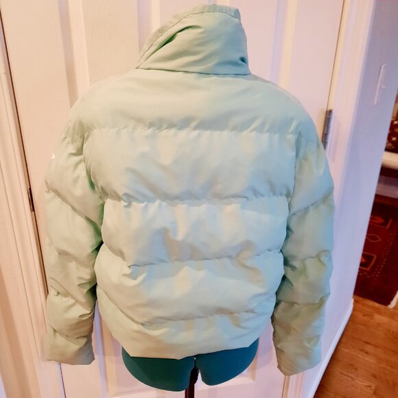 Gymshark Mint Green Puffer Jacket, Size Small - Picture 2 of 7
